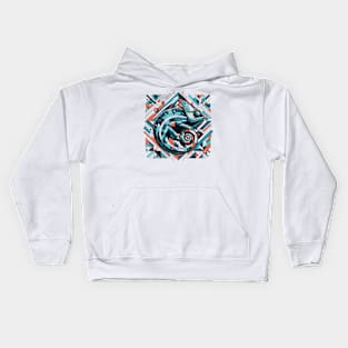 Abstract Animal Chameleon 3 Kids Hoodie